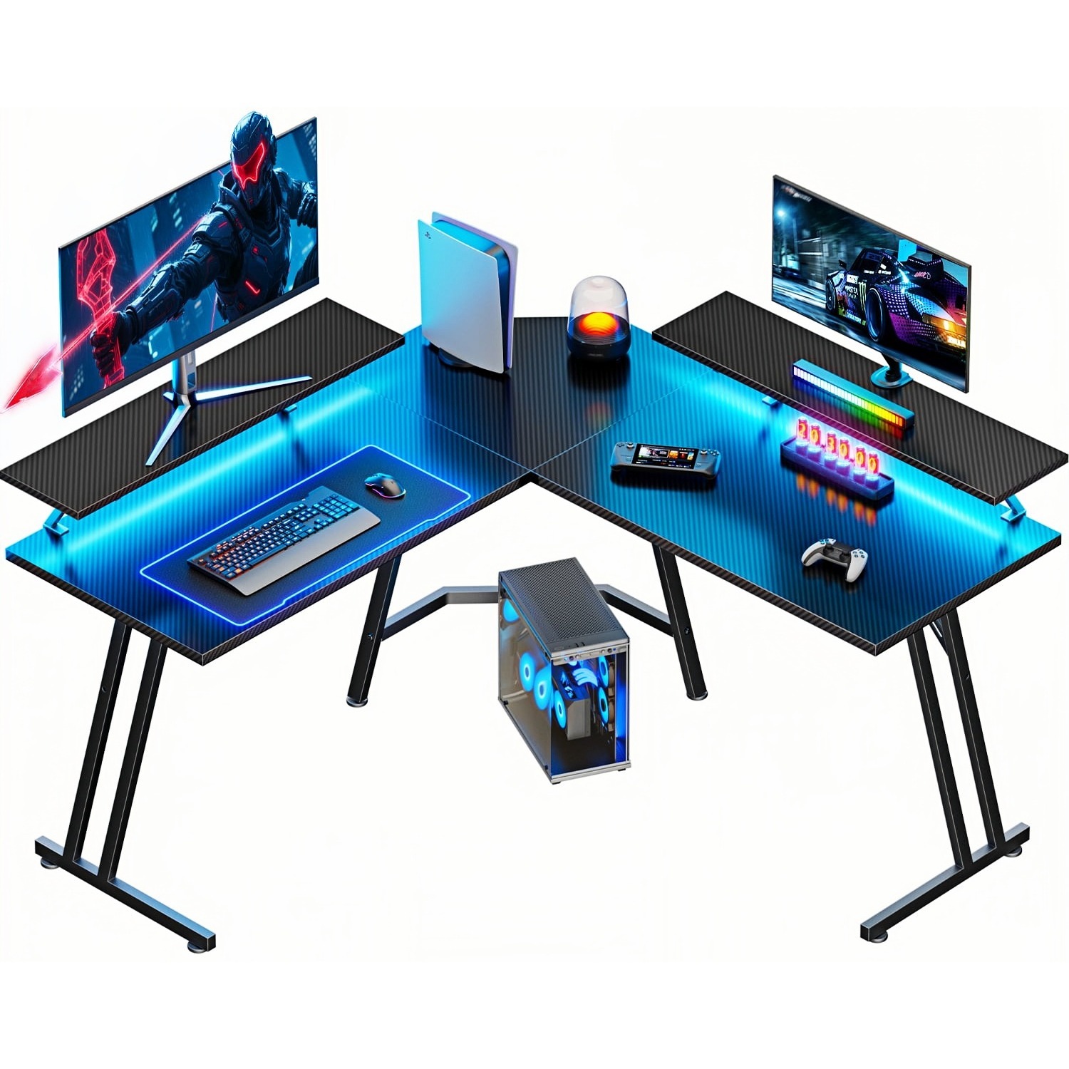 Pc Gaming Center - مكتب ألعاب على شكل حرف L