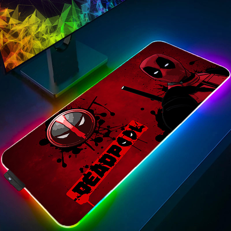 Rgb Keyboard Wrist Rest - لوحة ماوس LED للألعاب بإضاءة خلفية