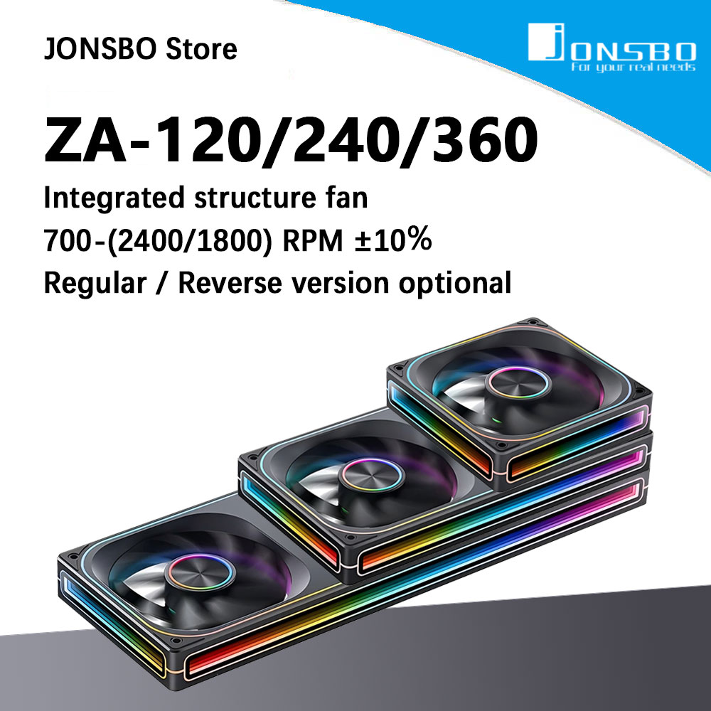 Argb Case Fan - جونسبو ZA-120/240/360 ARGB 12/24/36 سنتيمتر مروحة