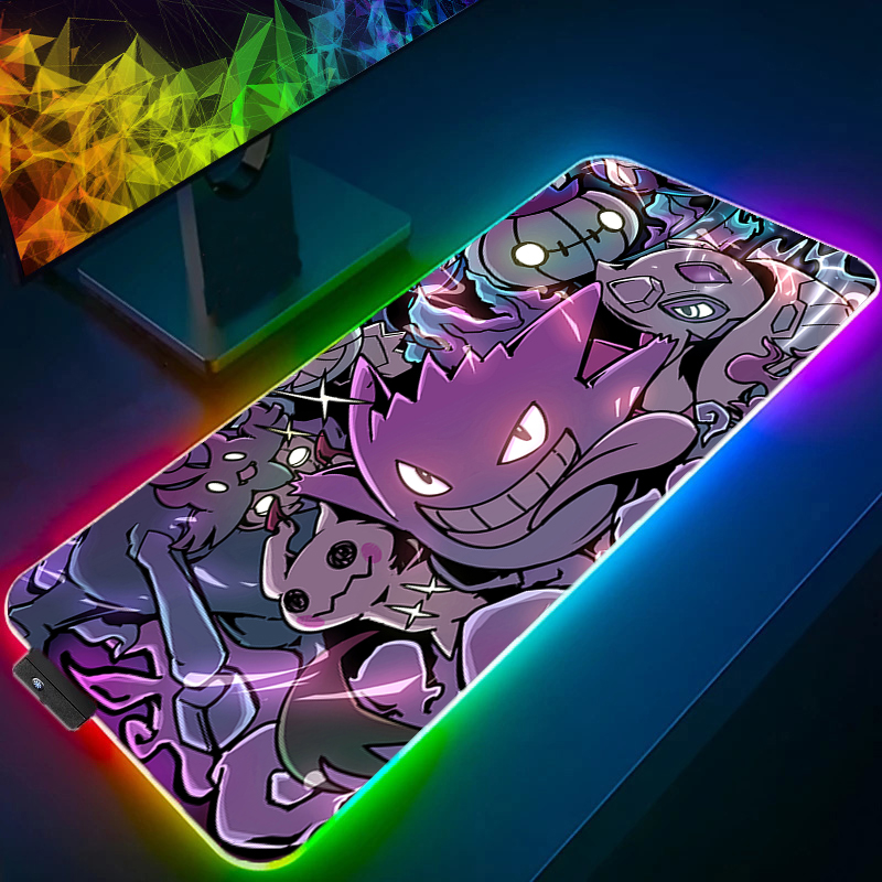 Rgb Keyboard Wrist Rest - لوحة ماوس بإضاءة LED حصيرة مكتبية