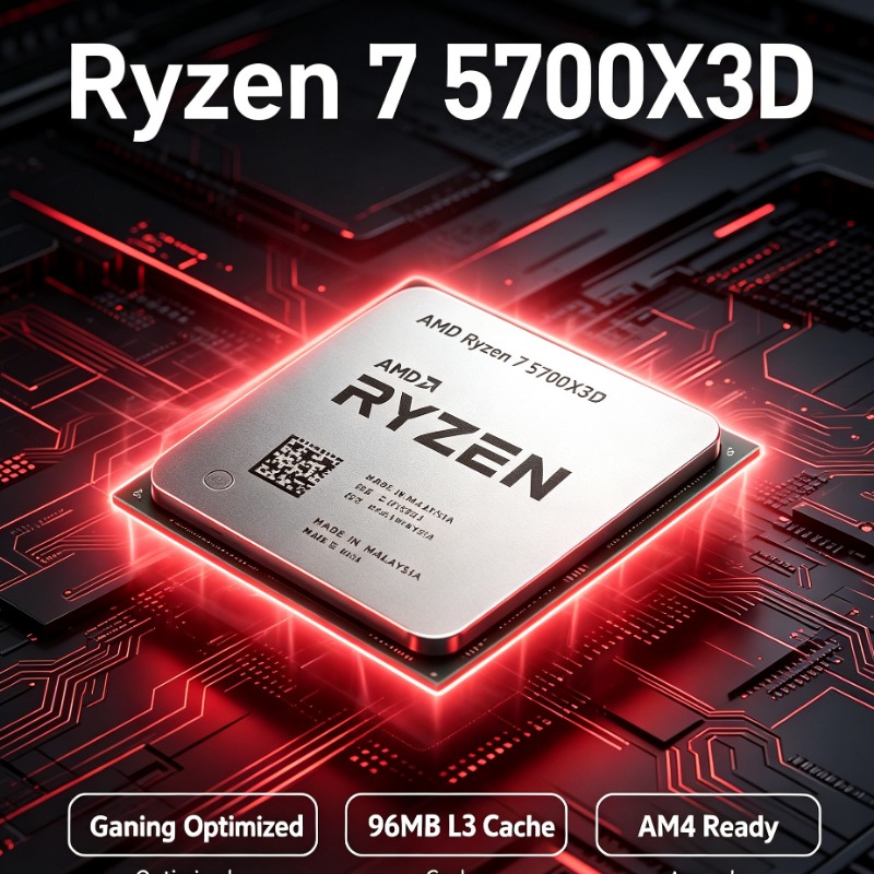 Amd Cpu Ryzen 7 - معالج Ryzen 7 5700X3D للكمبيوتر المكتبي
