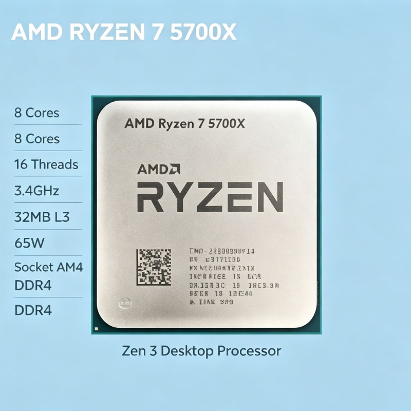 Amd Cpu Ryzen 7 - معالج AMD Ryzen 7 5700X بمعمارية