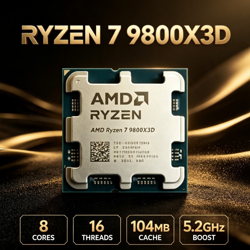 Amd Cpu Ryzen 7 - معالج سطح المكتب للألعاب AM5 AMD