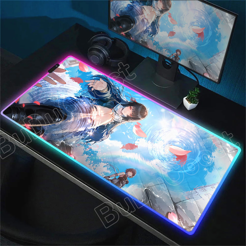 Rgb Keyboard Wrist Rest - جديد RGB JK فتاة تشيسا ماوس