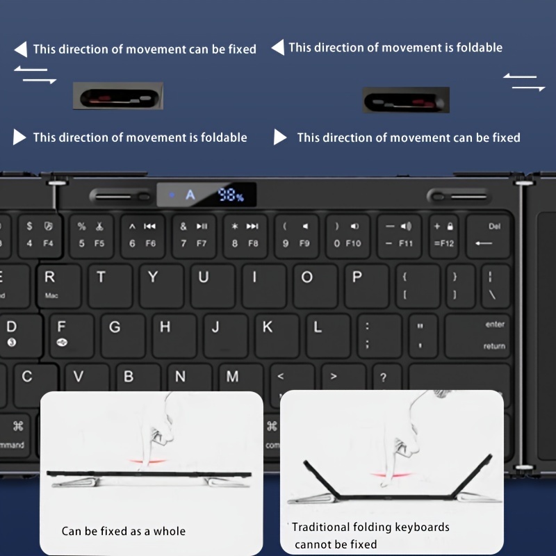 لوحة مفاتيح لاسلكية قابلة للطي - مراجعة Rgb Keyboard Wrist Rest وسعره