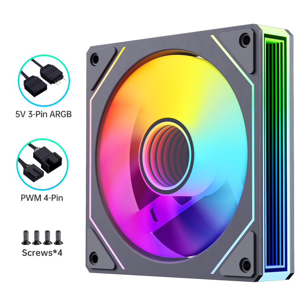 Prism 7 Pro Fan 120 مم حزمة وا - مراجعة Argb Case Fan وسعره