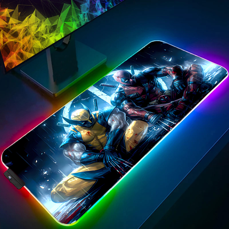 لوحة ماوس LED للألعاب بإضاءة خ - مراجعة Rgb Keyboard Wrist Rest وسعره
