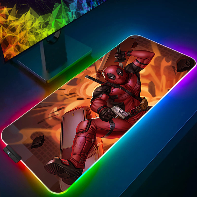لوحة ماوس LED للألعاب بإضاءة خ - مراجعة Rgb Keyboard Wrist Rest وسعره
