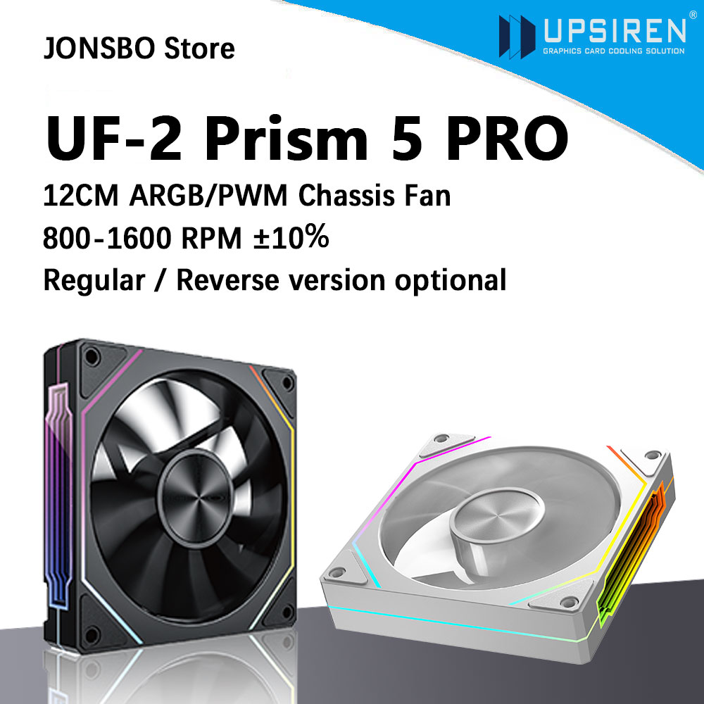 UPSIREN UF-2 PRISM 5 PRO 12CM  - مراجعة Argb Case Fan وسعره