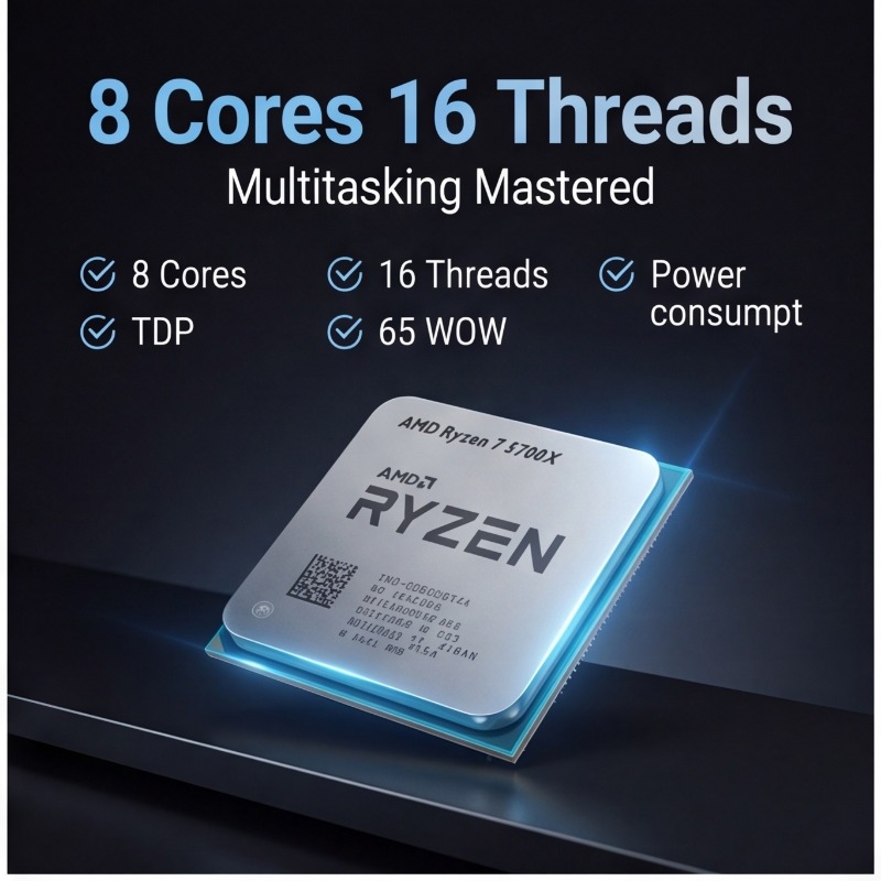 معالج AMD Ryzen 7 5700X للألعا - مراجعة Pc Gaming Ryzen وسعره