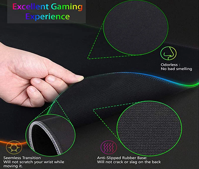 لوحة ماوس كبيرة الحجم RGB HD X - مراجعة Rgb Keyboard Wrist Rest وسعره