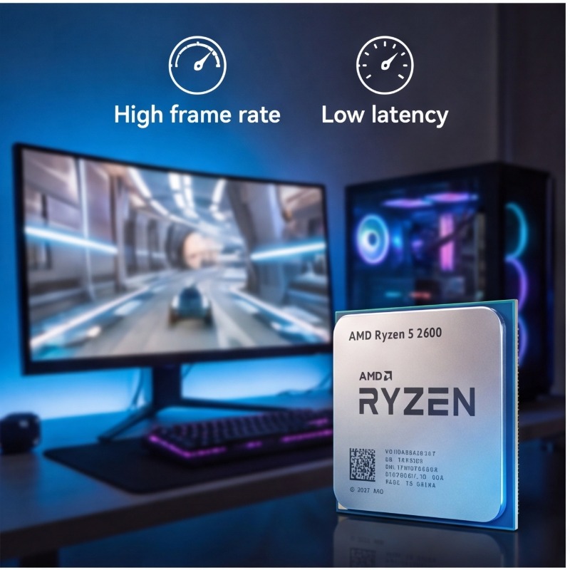 معالج AMD Ryzen 5 2600 R5 2600 - مراجعة Pc Gaming Ryzen وسعره