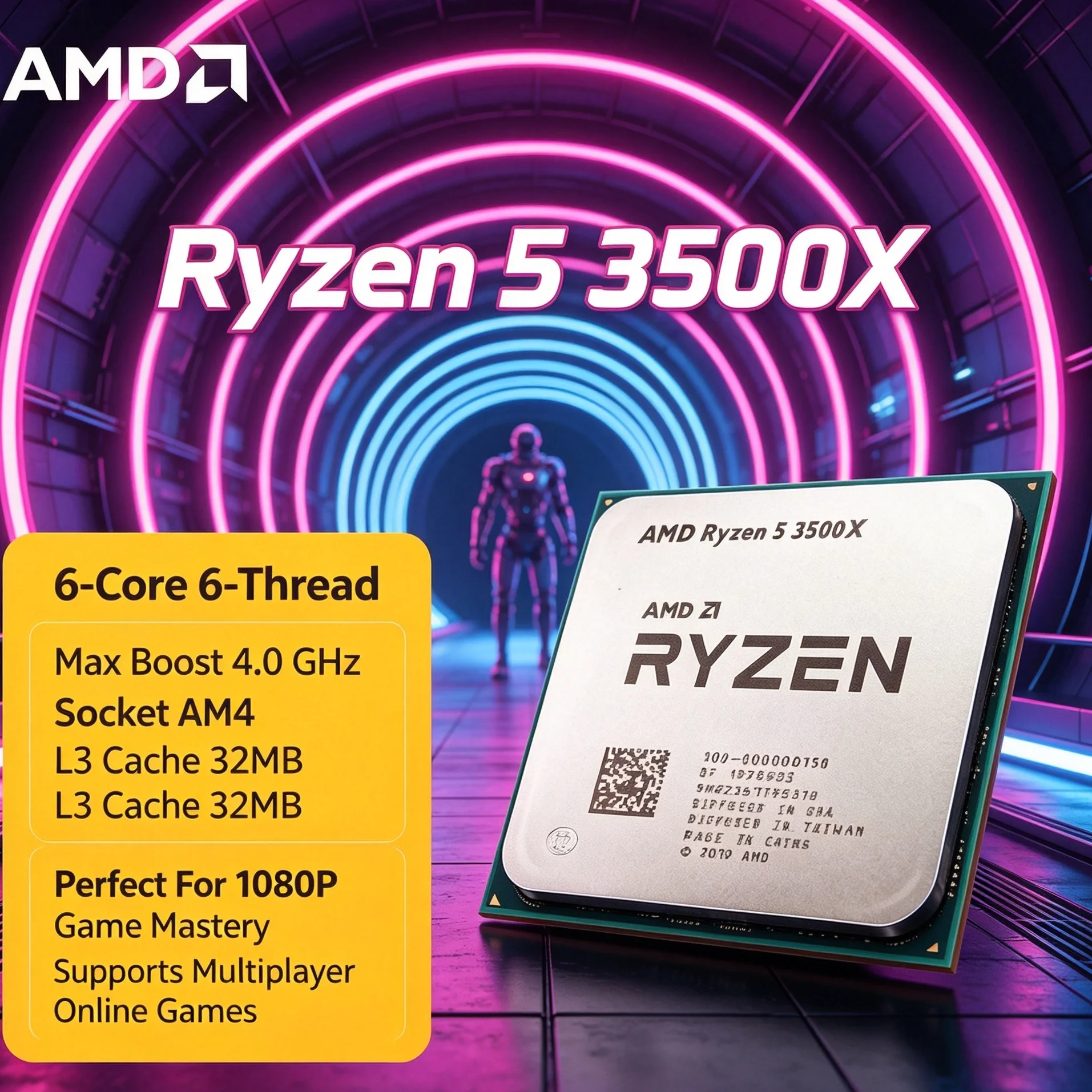 معالج AMD Ryzen 5 3500X للكمبي - مراجعة Pc Gaming Ryzen وسعره