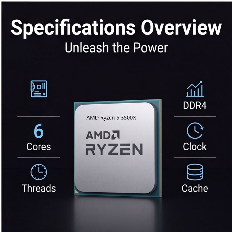 معالج AMD Ryzen 5 3500X للكمبي - مراجعة Pc Gaming Ryzen وسعره