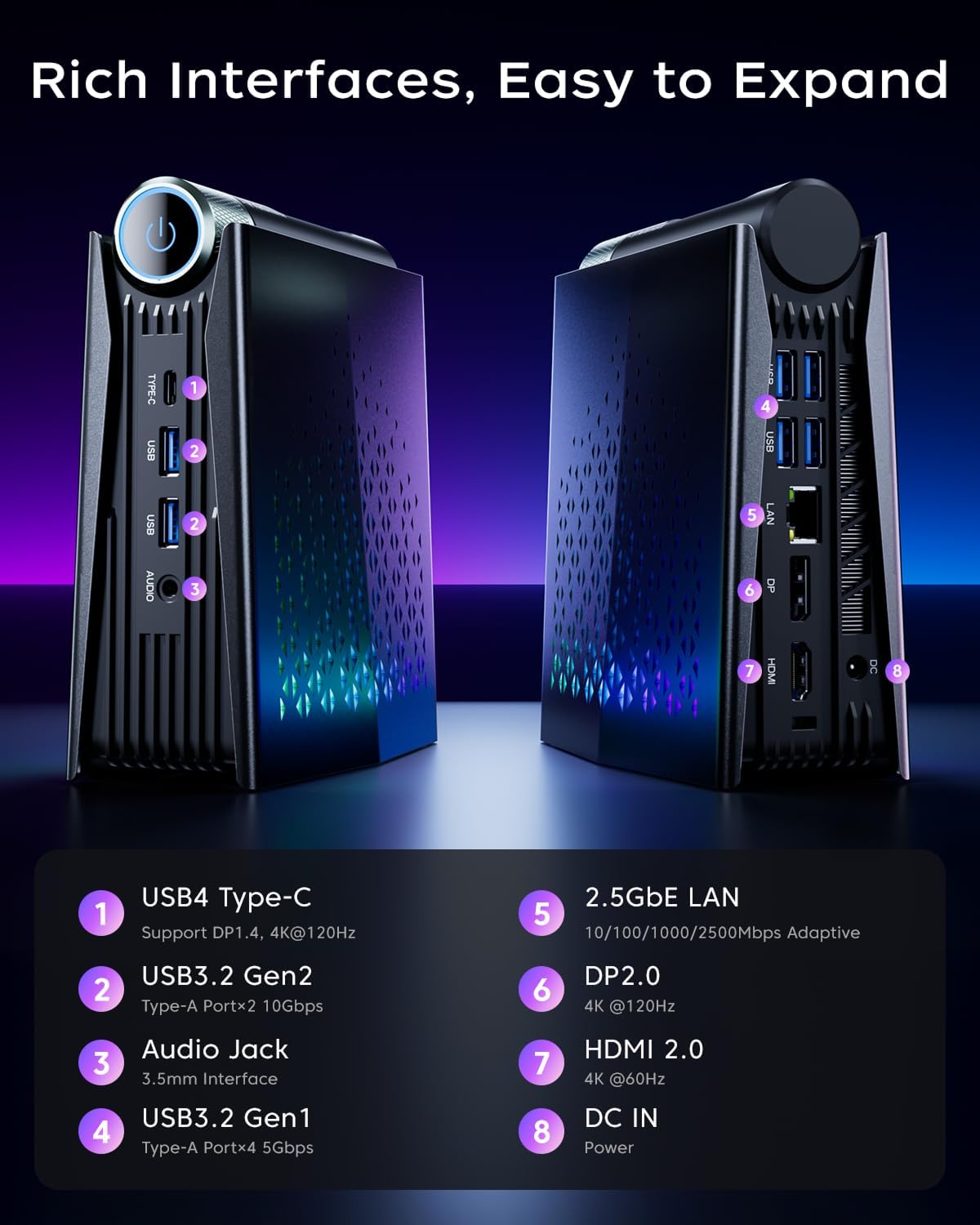 كمبيوتر ألعاب صغير KAMRUI مع م - مراجعة Pc Gaming Ryzen وسعره