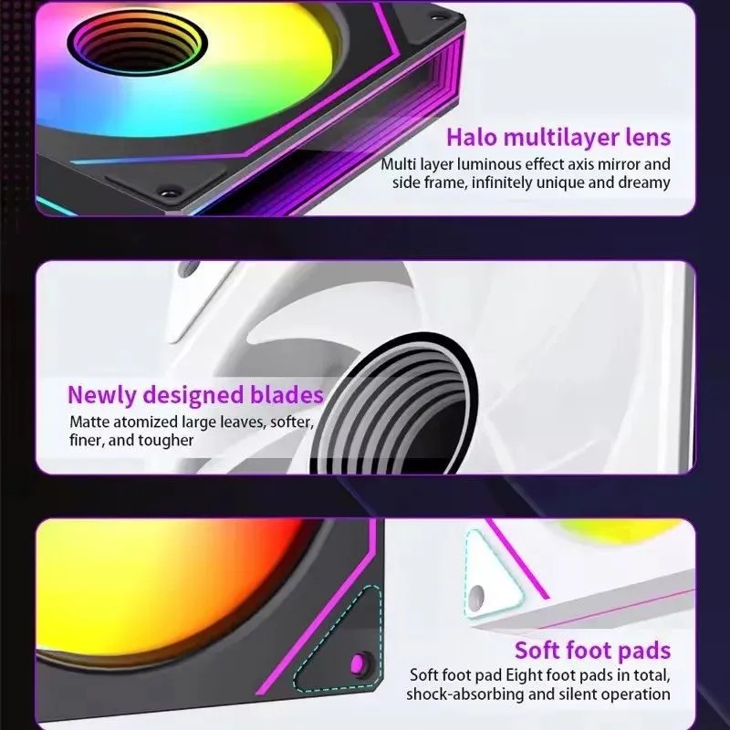مروحة كمبيوتر LDPCSJ Prism 7 P - مراجعة Argb Case Fan وسعره