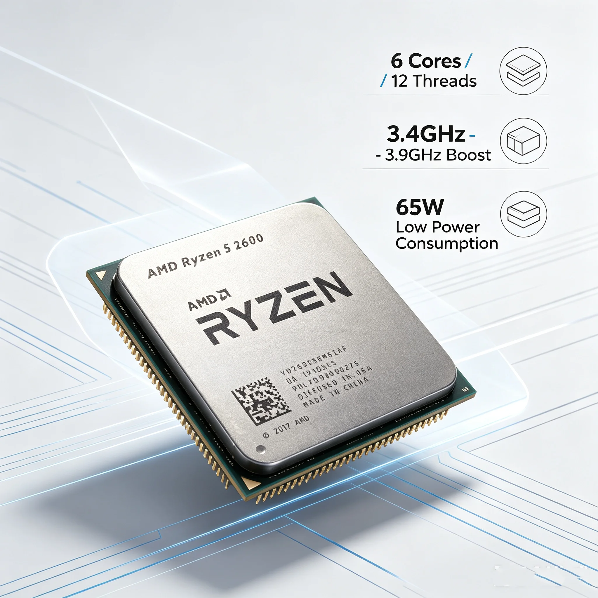 معالج AMD Ryzen 5 2600 بستة أن - مراجعة Pc Gaming Ryzen وسعره