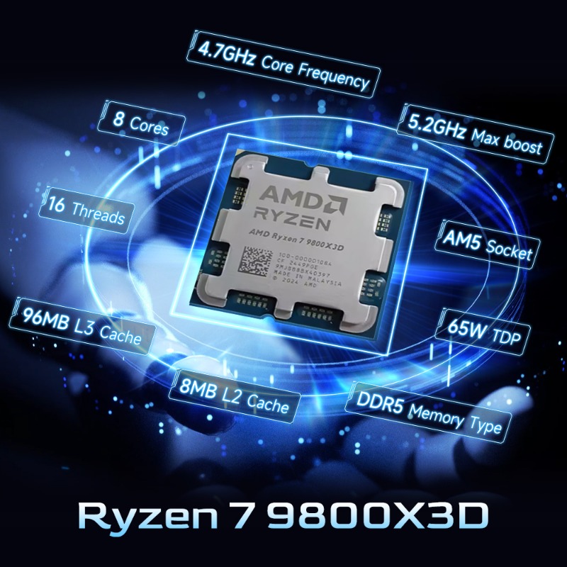معالج AMD Ryzen 7 9800X3D AM5  - مراجعة Pc Gaming Ryzen 7 وسعره