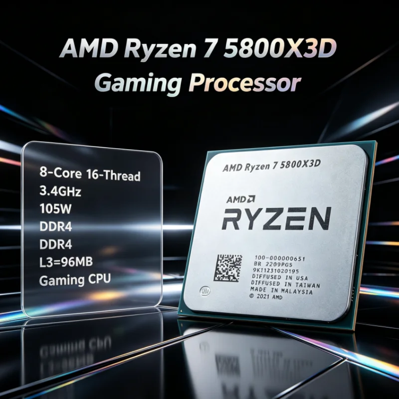 معالج ألعاب AMD R7 5800X3D بسع - مراجعة Amd Cpu Ryzen 7 وسعره