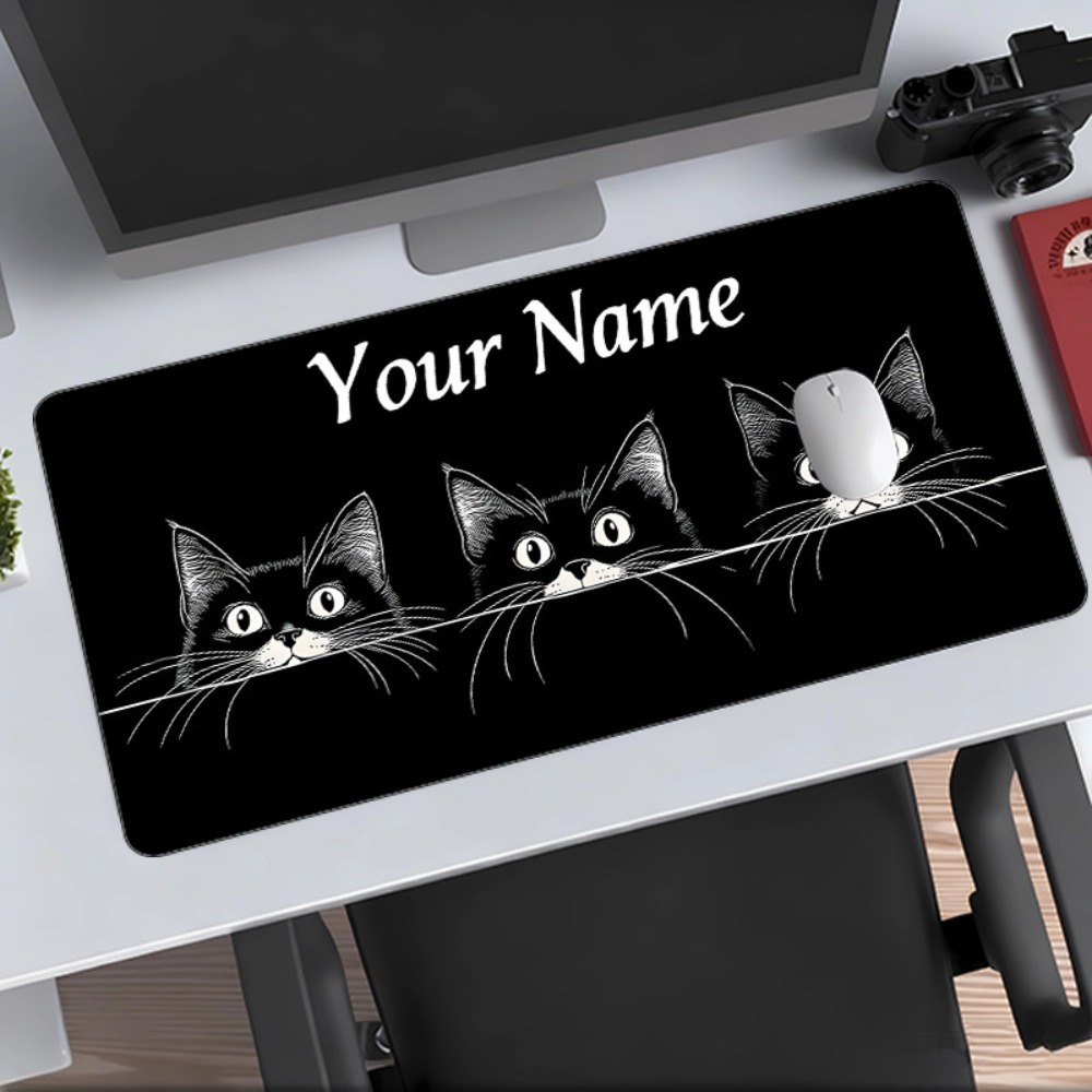 سجادة مكتب مخصصة بتصميم 3 قطط  - مراجعة Pc Gaming Names وسعره