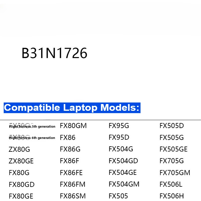 بطارية لابتوب B31N1726 لأجهزة  - مراجعة Pc Gaming Asus Rog وسعره
